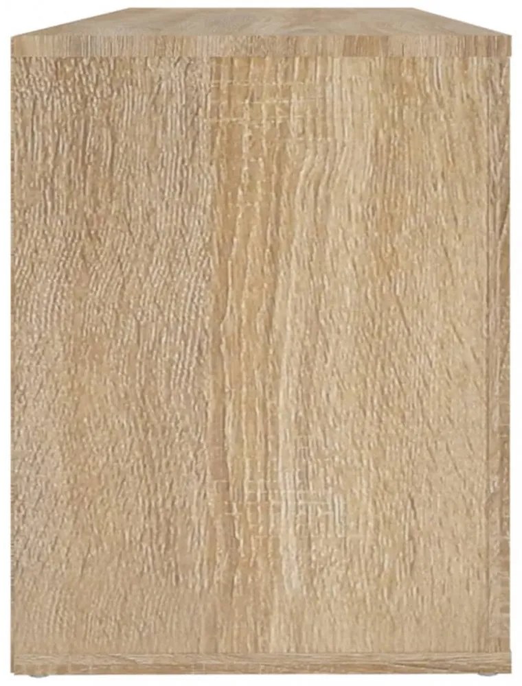 sonoma tölgy színű szerelt fa cipőszekrény 100x35x45 cm