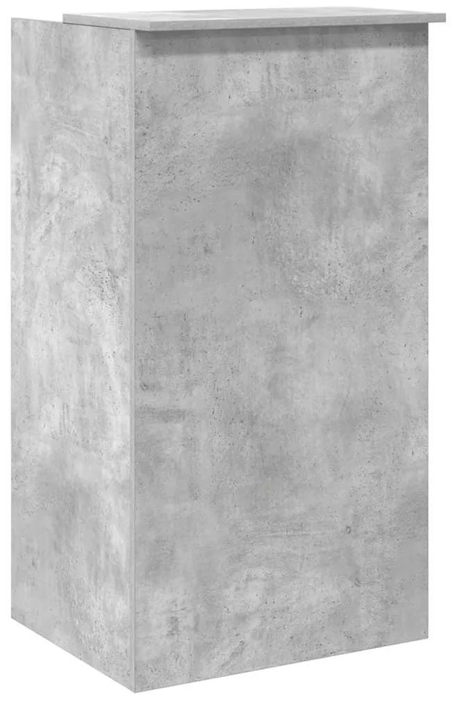 recepciós pult betonszürke 55x50x103,5 cm szerelt fa