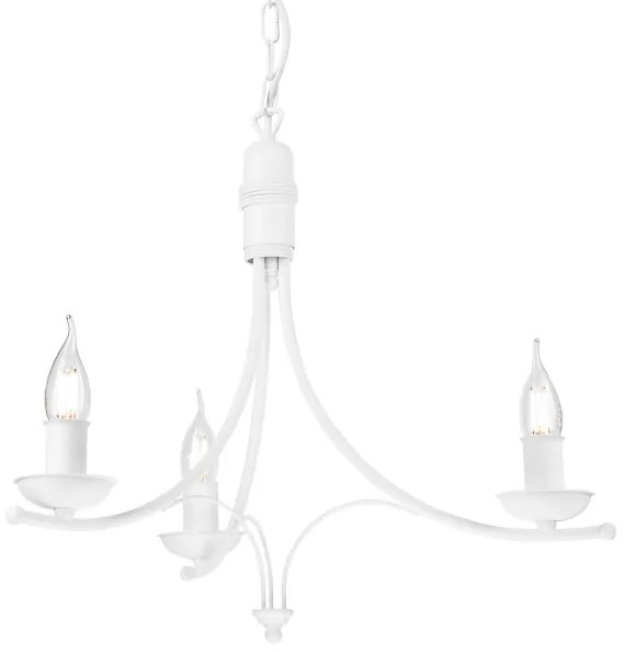 Csillár láncon LUCY 3xE14/60W/230V fehér