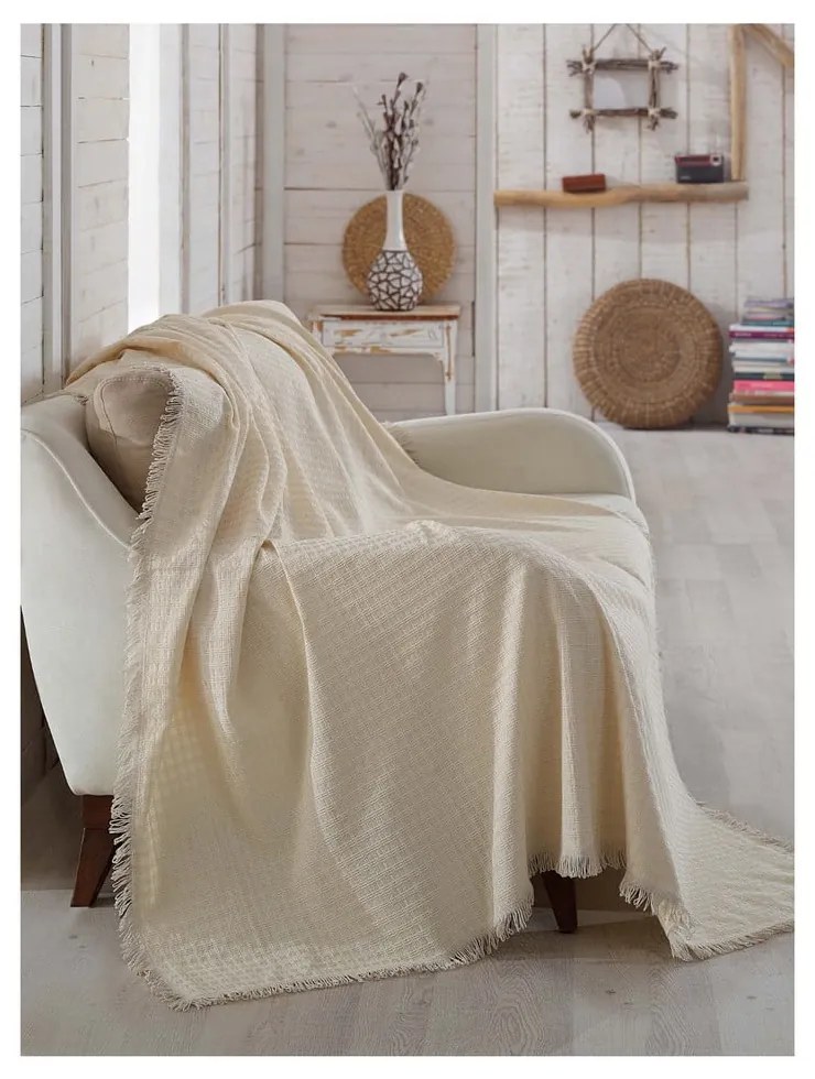 Queen organikus pamut ágytakaró, 170 x 220 cm