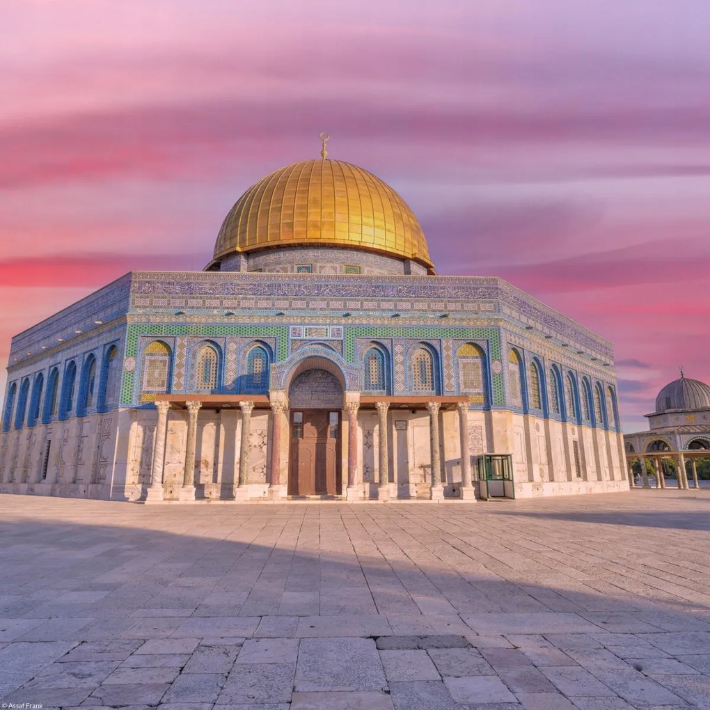 Poszter 30x30cm Al-Aksza mecset 3, Assaf Frank