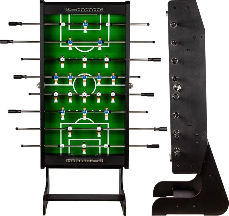GamesPlanet® Csocsóasztal LIVERPOOL Fekete 141 x 125 cm