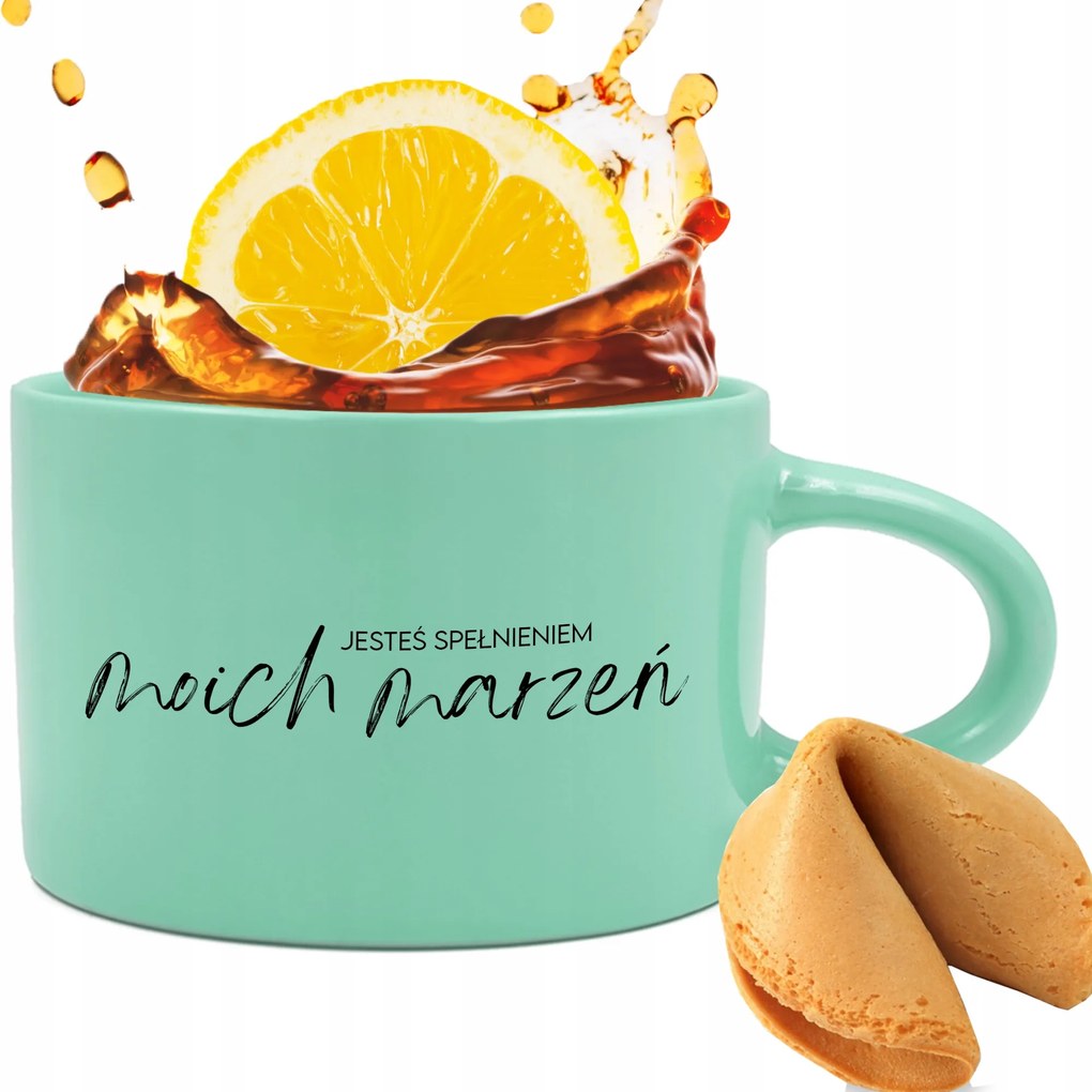 Menta csésze 200ml Vicces Valentin napi ajándék Álmaim Sütemény