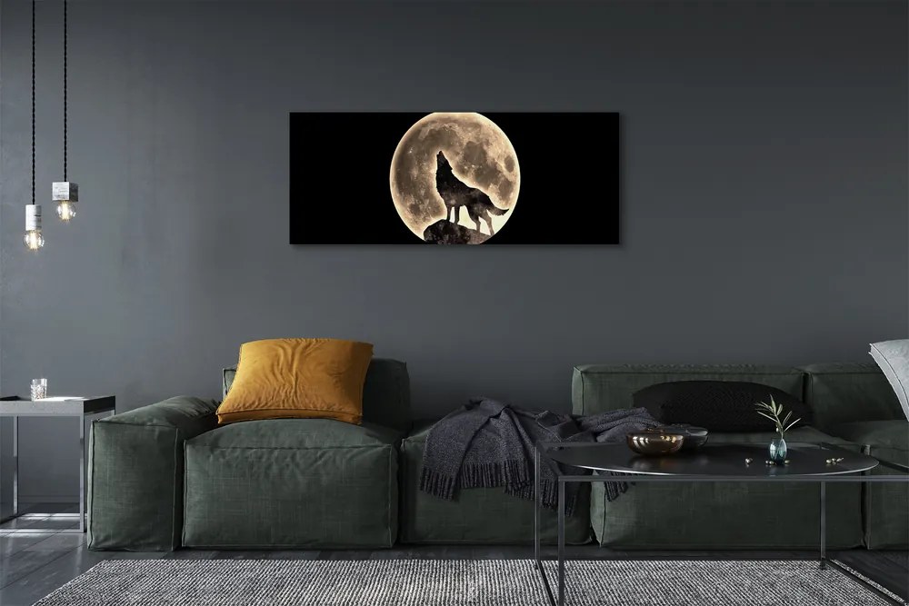 Canvas képek farkas hold 140x70 cm
