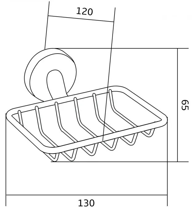 Mexen Remo szappantartó, fehér, 7050751-20