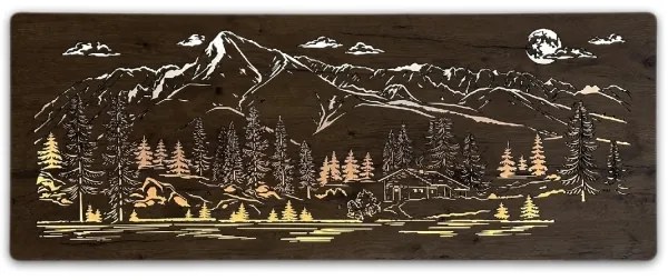 Li-Go 23524/DUB2 - LED dimmelhető fali dekoráció LED/24W/230V 130x50 cm tölgy