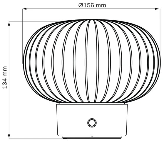 LED Dimmelhető érintős asztali lámpa LATTE LED/1,8W/5V USB 2000 mAh króm/fehér