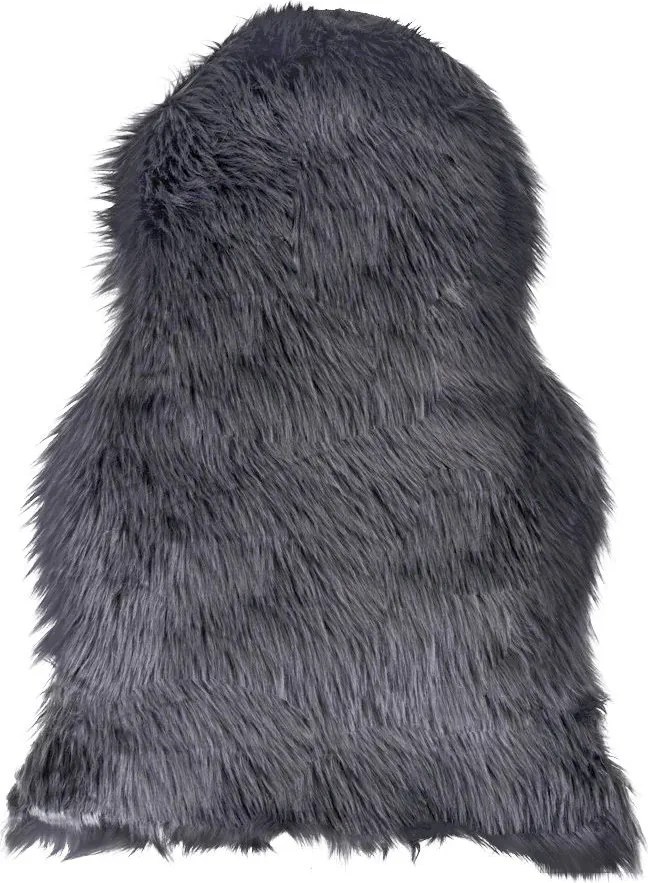 Báránybőr szőnyeg, műbőr 50x85 cm, Szürke