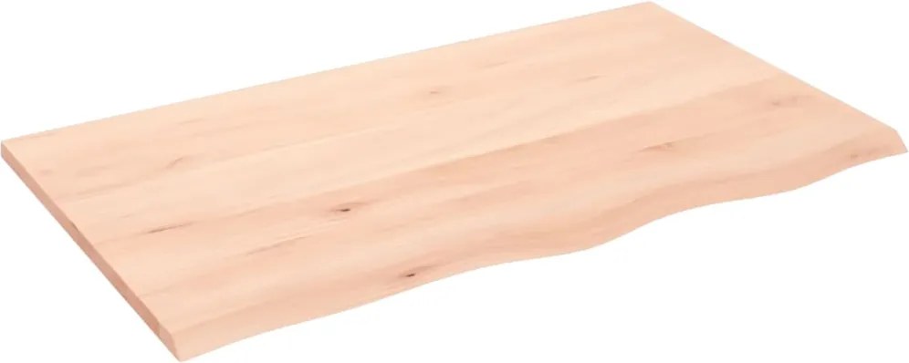 vidaXL kezeletlen tömör tölgyfa fali polc 100x60x2 cm