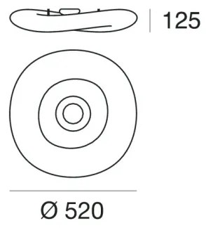 Linea Light 8006 - LED Dimmelhető mennyezeti lámpa MR. MAGOO LED/23W/230V