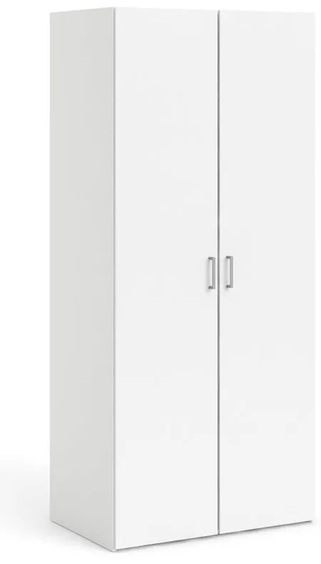 Fehér ruhásszekrény 78x175 cm Space – Tvilum