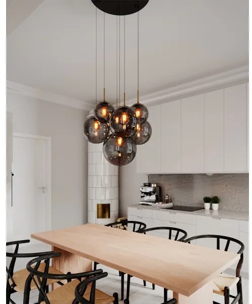 ByRydens 4202390-4002 - Kábeles csillár LAURA 7xE27/8W/230V