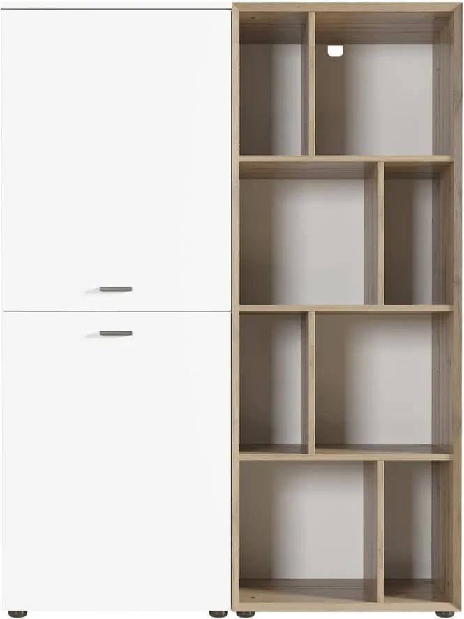 Coruna fehér szekrény polcokkal, szélesség 108 cm - Germania