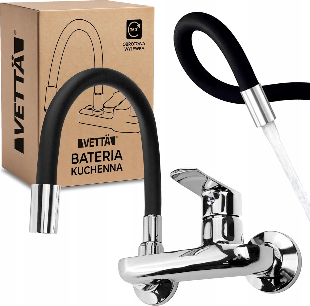 Konyhai csaptelep falra hajlékony hosszú kifolyócső mosdó csaptelep