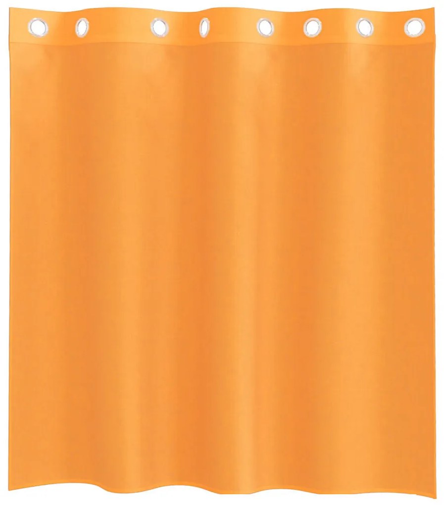 2 db narancssárga fátyolfüggönyök rojtokkal 140x140 cm