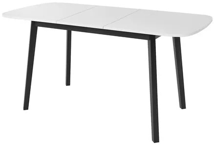 Széthúzható étkezőasztal 130 cm Grospan S 130x80 (arany craft tölgy + fekete) (4-6 fő részére). 1105346