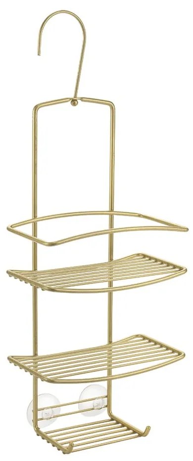 Aranyszínű függő acél fürdőszobai polc Onda – Metaltex