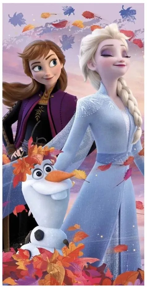 Disney Jégvarázs Nature Spell fürdőlepedő, strand törölköző 70x140cm