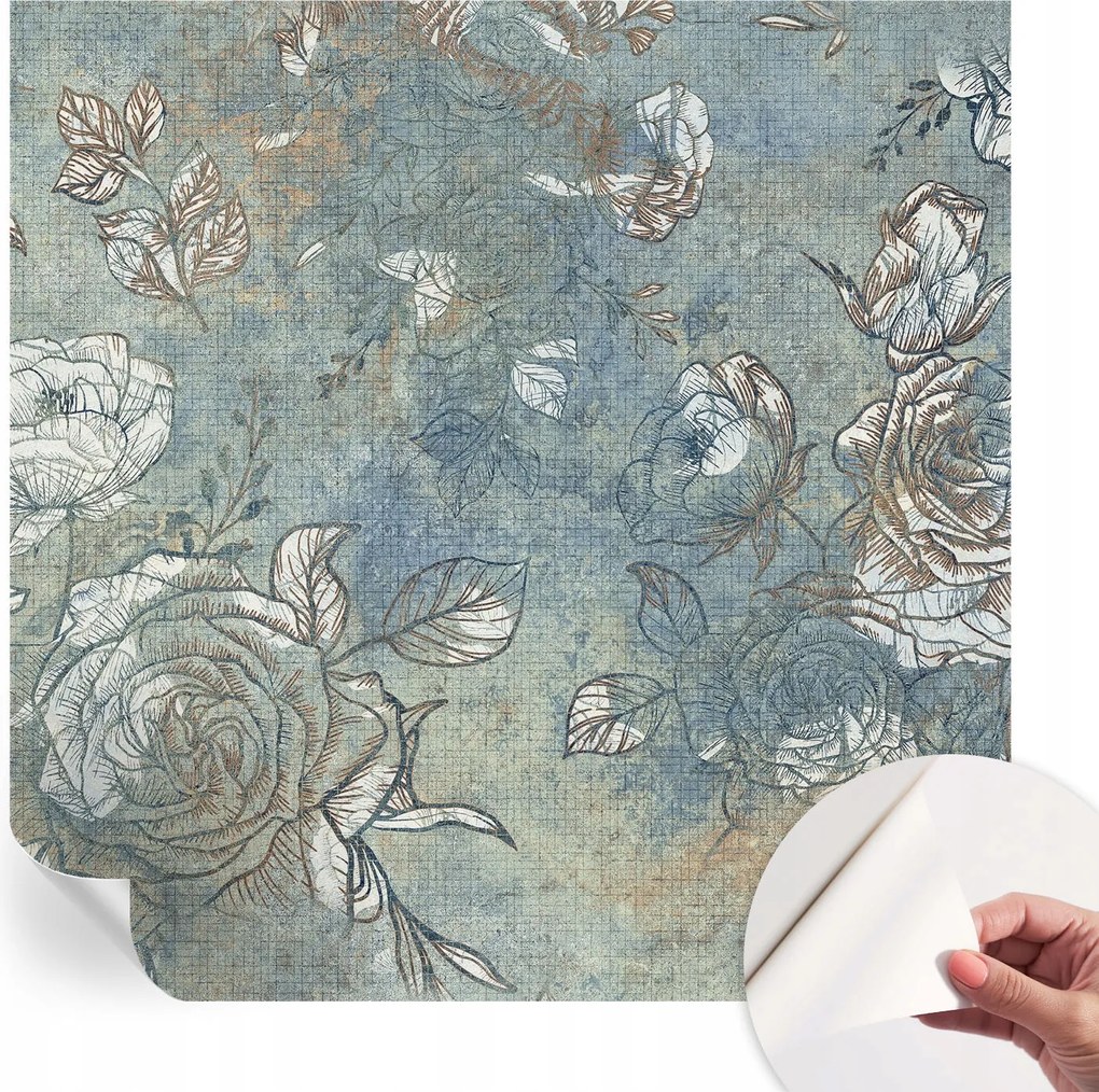 Öntapadós Stílusos Dekoratív Fotótapéta Romantikus rózsák 250x250 cm