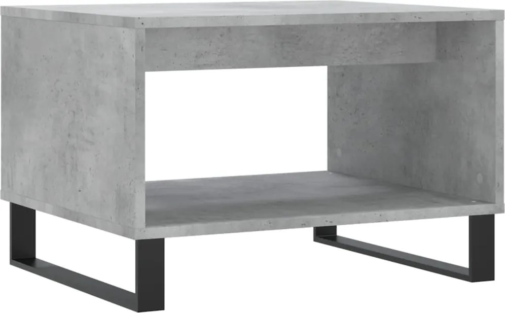 vidaXL betonszürke szerelt fa dohányzóasztal 60 x 50 x 40 cm