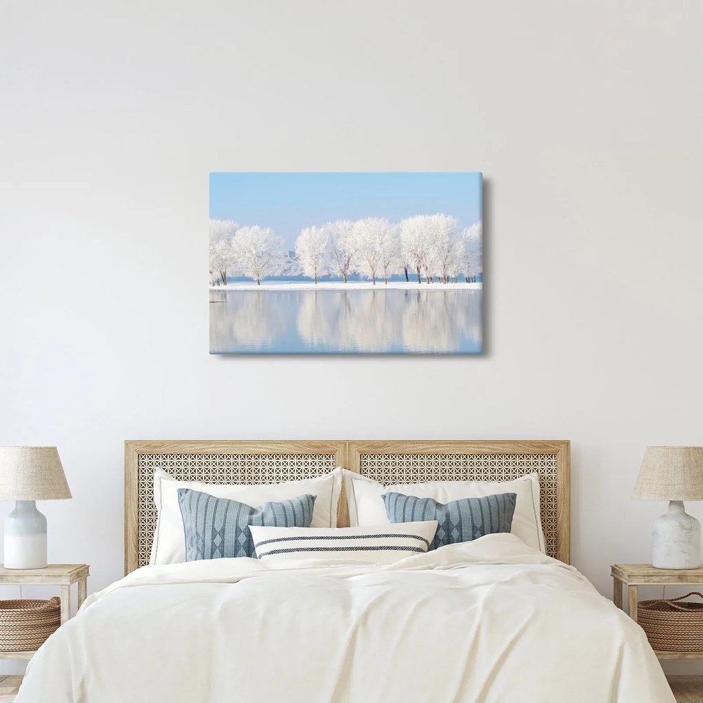 Egy kép egy téli tájról (90x60 cm)