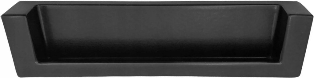 Bútorfogantyú DN50, UN50 128 mm, matt fekete, minimalista, süllyesztett