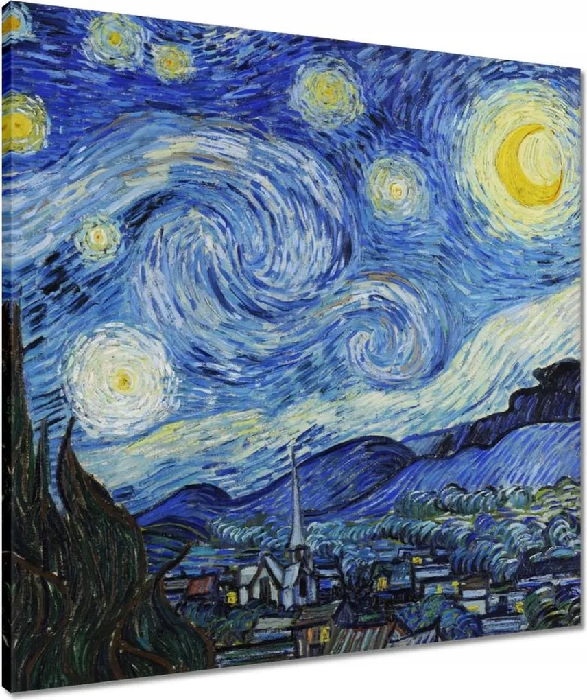 Vászonkép 60x60 Van Gogh Csillagos éj