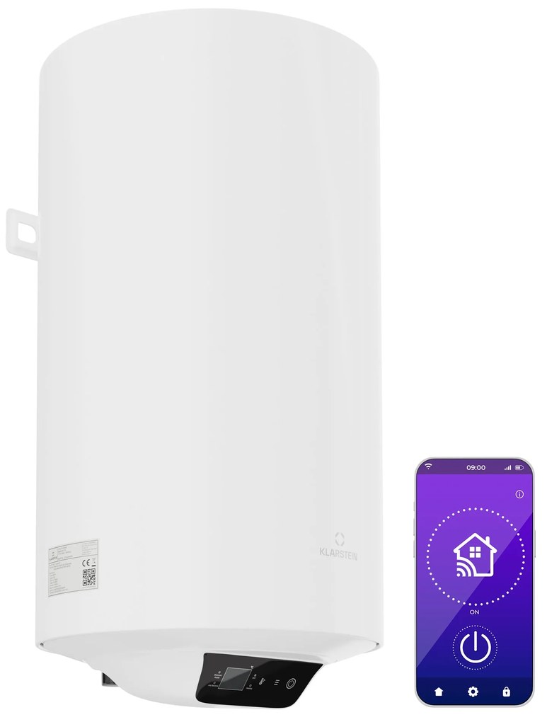 ENDURAHEAT SMART 80, meleg víz tároló, 80 liter, 75°C. 1500 W, 3 méretben fehér
