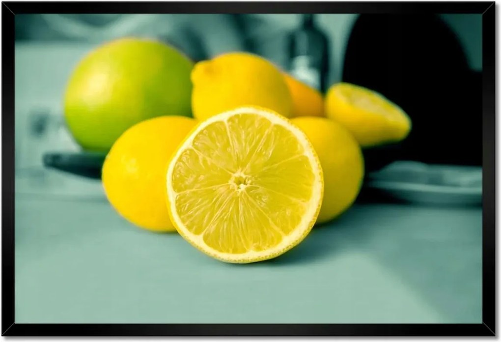 Poszterek keretben 60x40 Citrom a konyhában