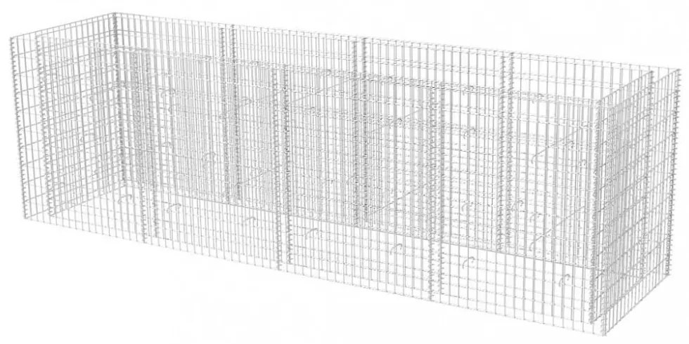 acél gabion magaságyás 360 x 90 x 100 cm