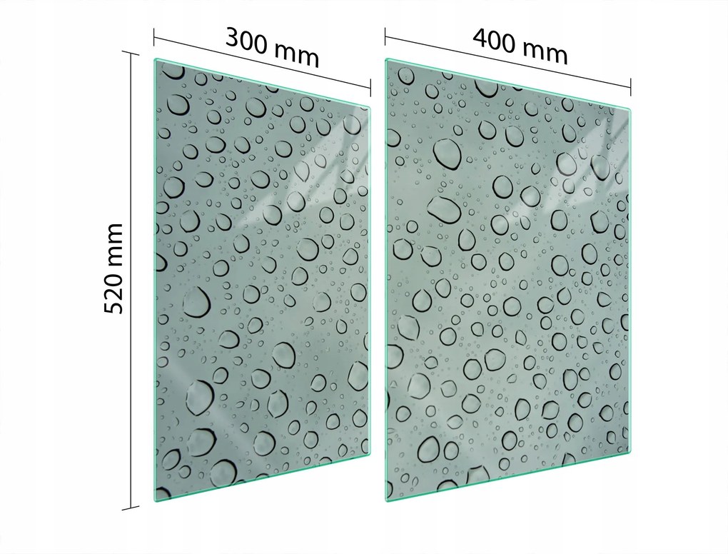 Üveg Tűzhelyvédő Főzőlap 70x52 Csepp Edzett Üveg