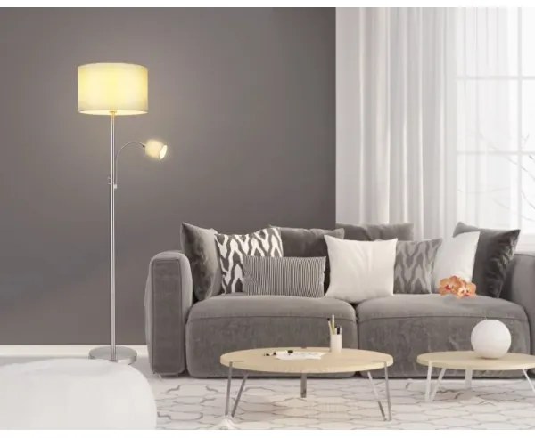 Globo 15185S4 - Állólámpa PACO 1xE27/40W/230V + 1xE14/25W