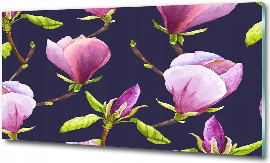 Fotótapéta üvegfalra Etnikai virágok 100x70