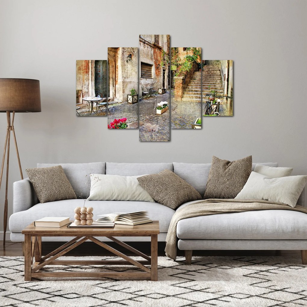 Kép - Róma régi utcái (150x105 cm)