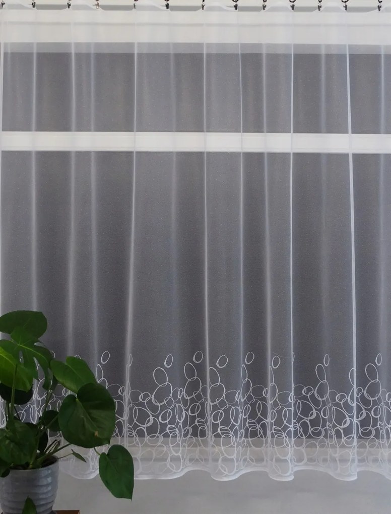 Mg Függöny 31915 Fehér 350x140cm kész ólomszalaggal M