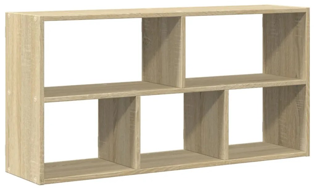 sonoma tölgy színű szerelt fa fali polc 100 x 25 x 50 cm