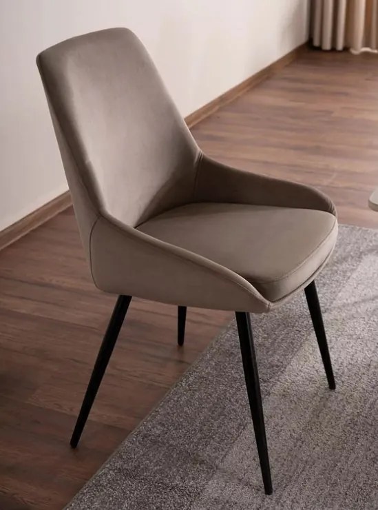 Cobe Velvet étkezőszék sötétbézs
