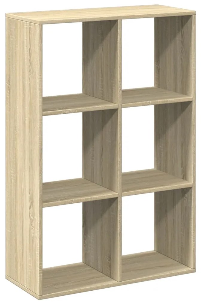 sonoma tölgy szerelt fa elválasztó könyvespolc 69,5x29x103,5 cm