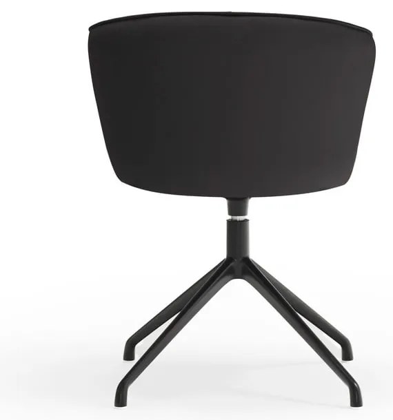 Fekete kárpitozott étkezőfotel szett 2 db-os Add – Teulat