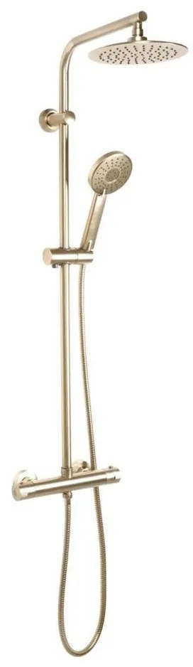 REA-P8413 - BLISS termosztátos zuhanyszett, szálcsiszolt arany