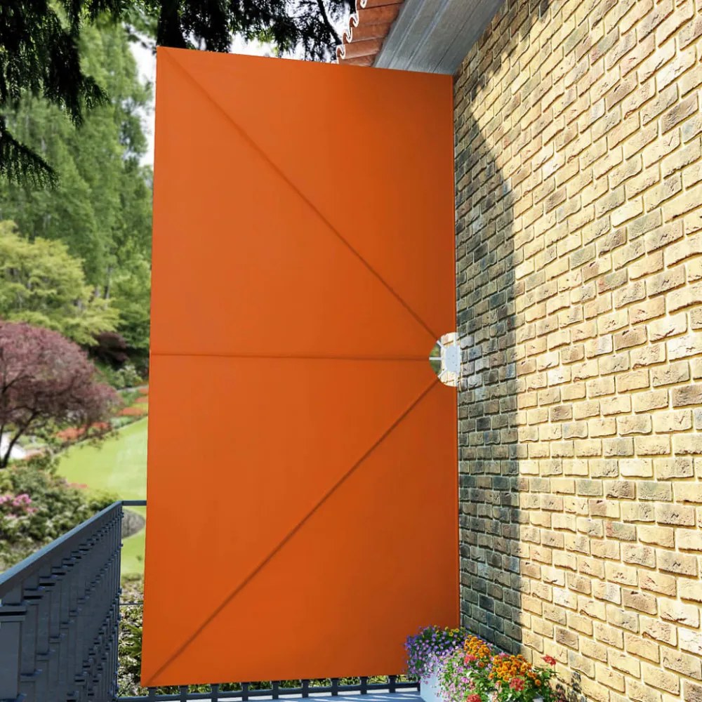 terrakotta összecsukható erkély oldalárnyékoló 400 x 200 cm