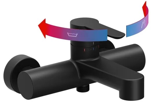 Ravak X070185 - PURI kádcsaptelep, fekete