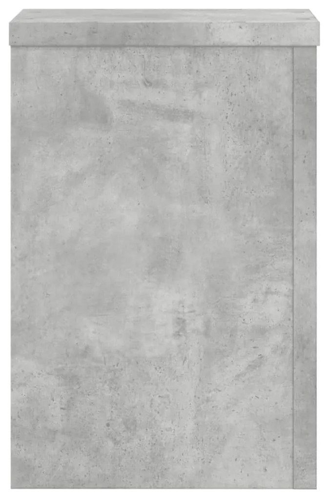 2 db betonszürke szerelt fa növénytartó állvány 25 x 25 x 35 cm
