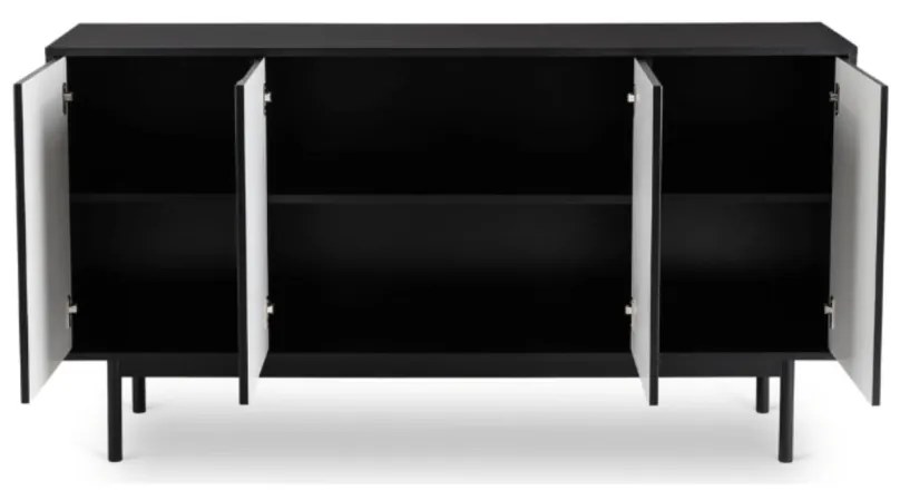 Komoda MARLEN 155 cm Czarna