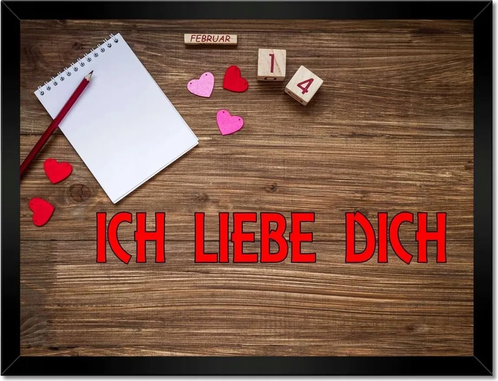 Poszterek keretben 40x30 Nőnap Ajándék Love