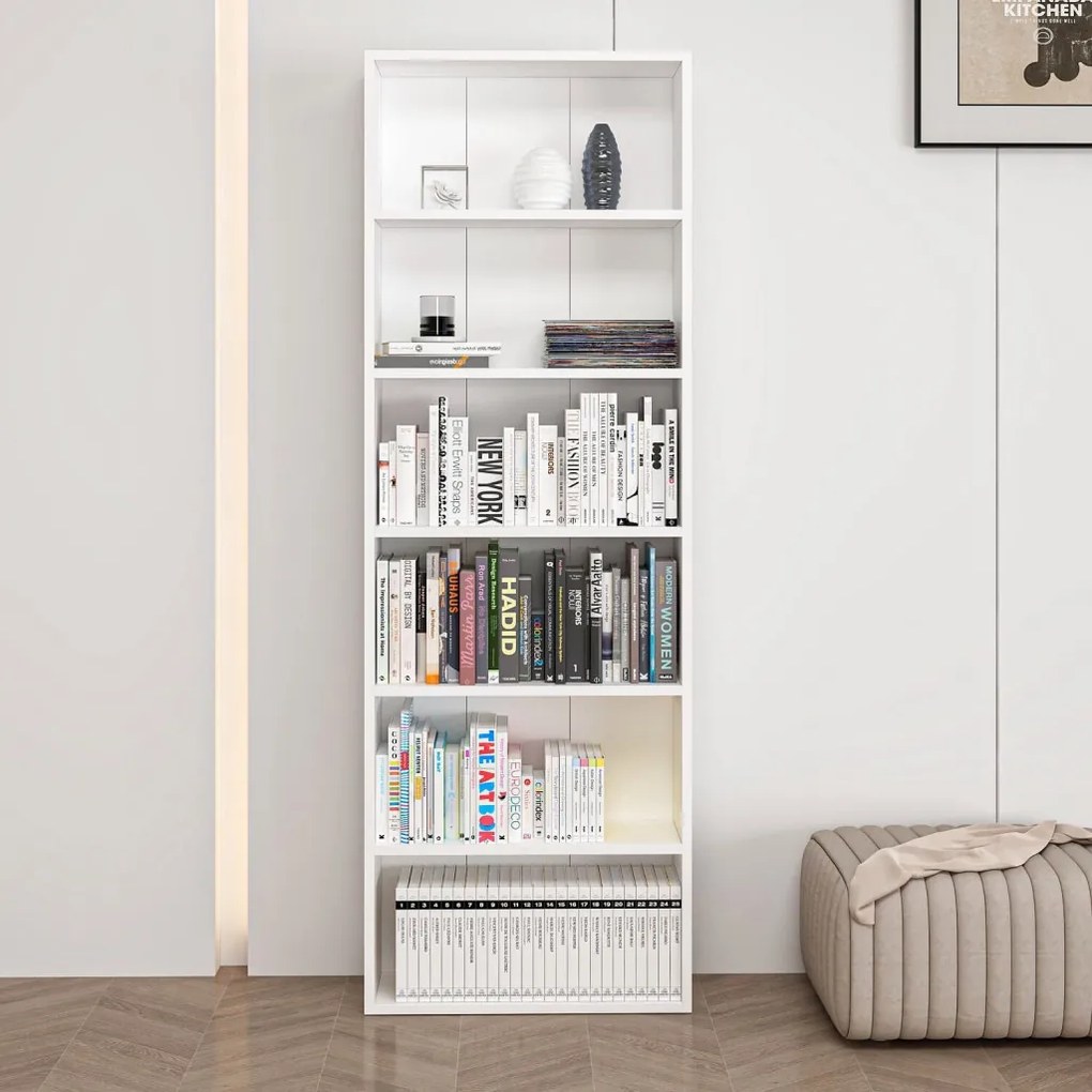 Adel könyvespolc, fehér, 60 cm – TR506MNR1543