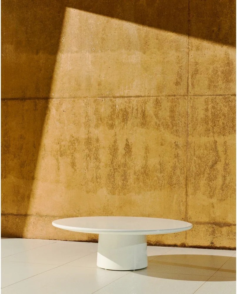 Beton kerek kerti dohányzóasztal ø 110 cm Albanella – Kave Home