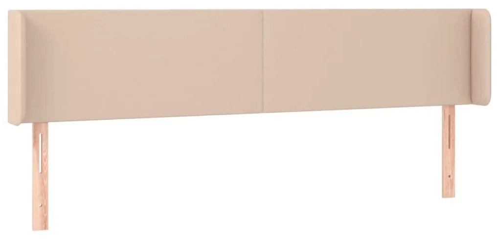 cappuccino színű műbőr LED-es fejtámla 163x16x78/88 cm