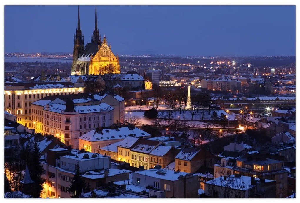 Kép - Cathedral of St. Péter és Pál, Brno, Csehország (90x60 cm)