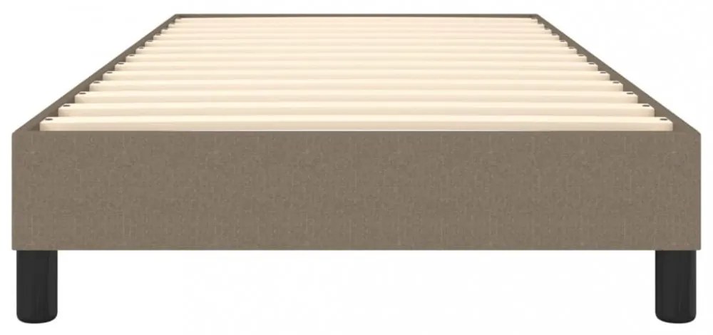 tópszínű szövet rugós ágykeret 90x200 cm